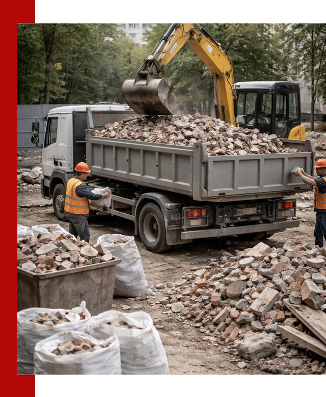 Вывоз строительного мусора в Чапаевске с самосвалами и контейнерами