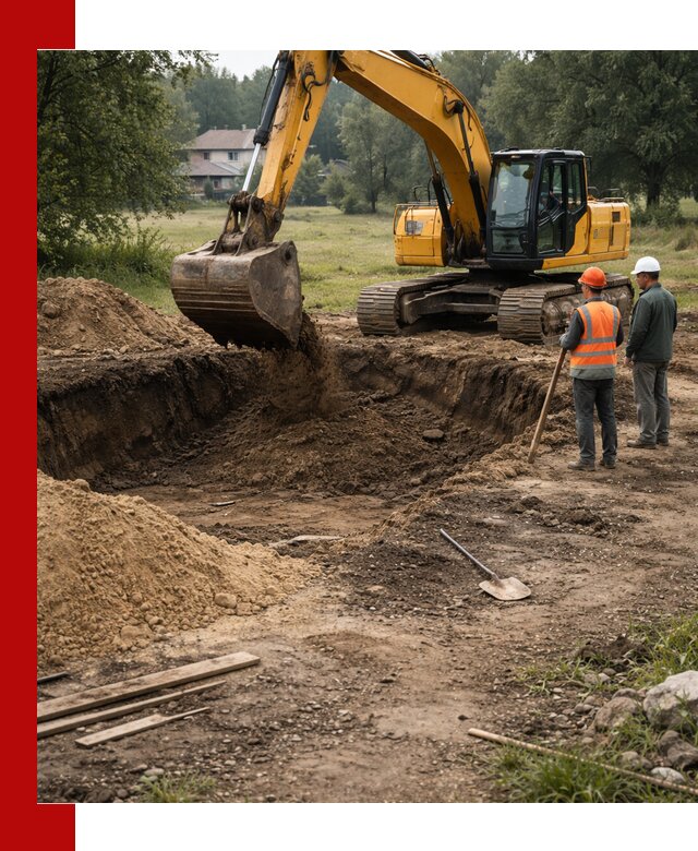 Рытье котлована под фундамент в Чапаевске (быстро и недорого)