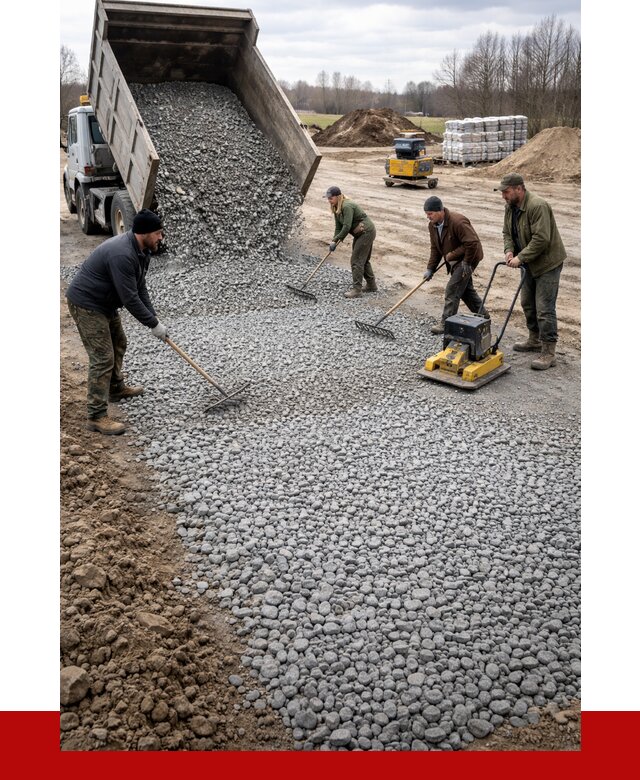 Устройство щебеночной подушки в Чапаевске от 4597 р. ПРОНЕРУДЧпв